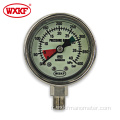 Gauge de pression lumineuse en acier inoxydable du manomètre SS304